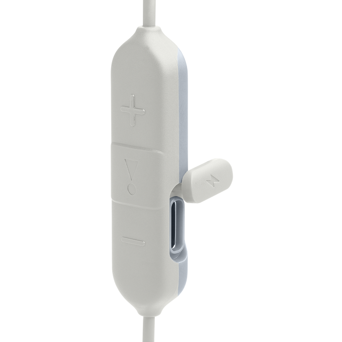 JBL Endurance Run 2 Wireless - White - Waterproof Wireless In-Ear Sport Headphones - Detailshot 1 image number null
